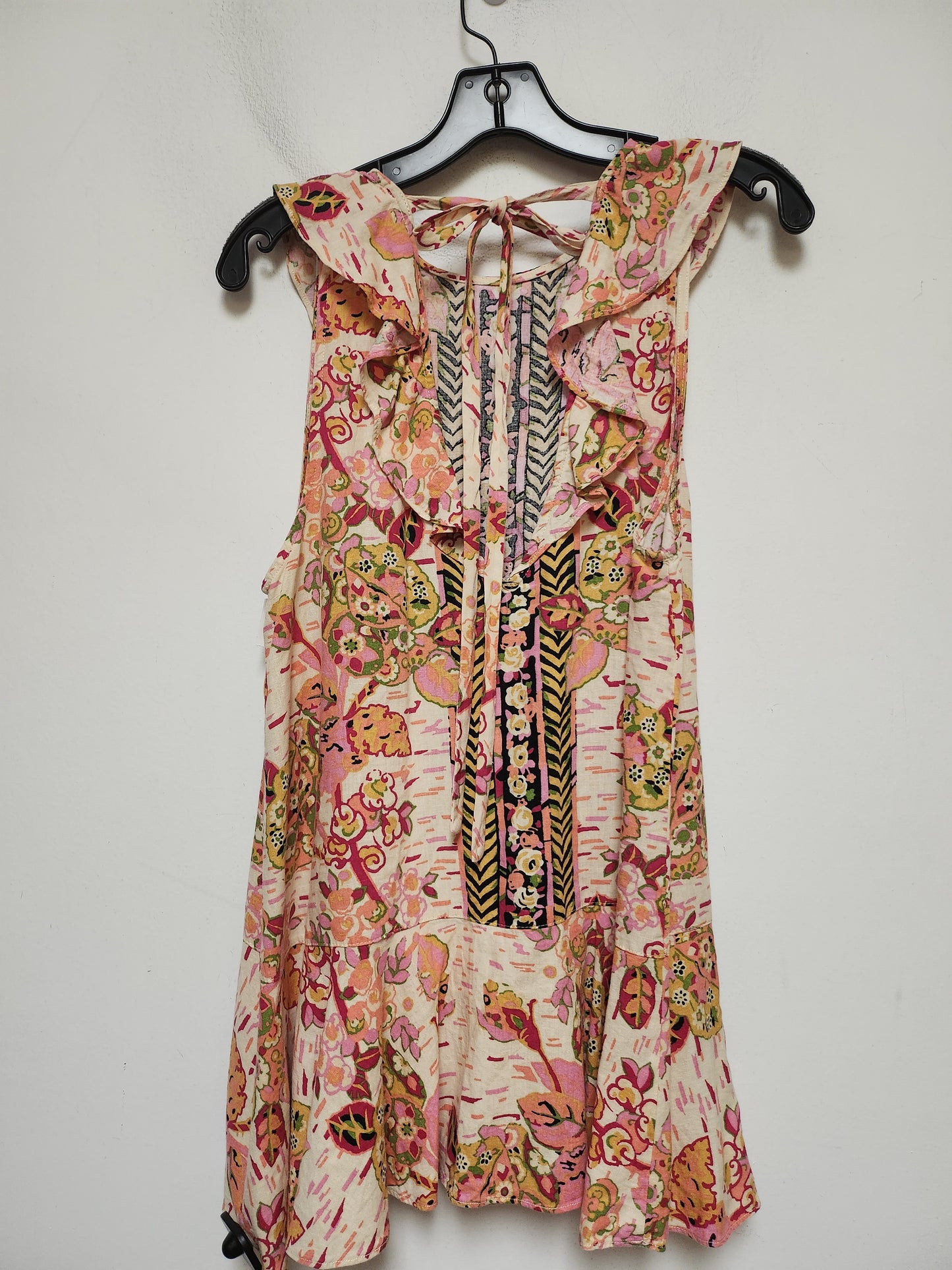 Top Sleeveless By Free People In Floral Print, Size: S