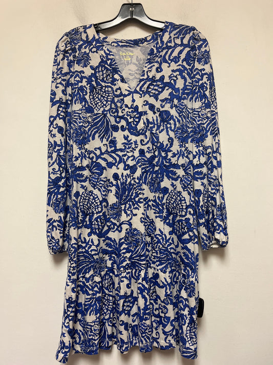 Dress Casual Short By Lilly Pulitzer In Blue & White, Size: Xs