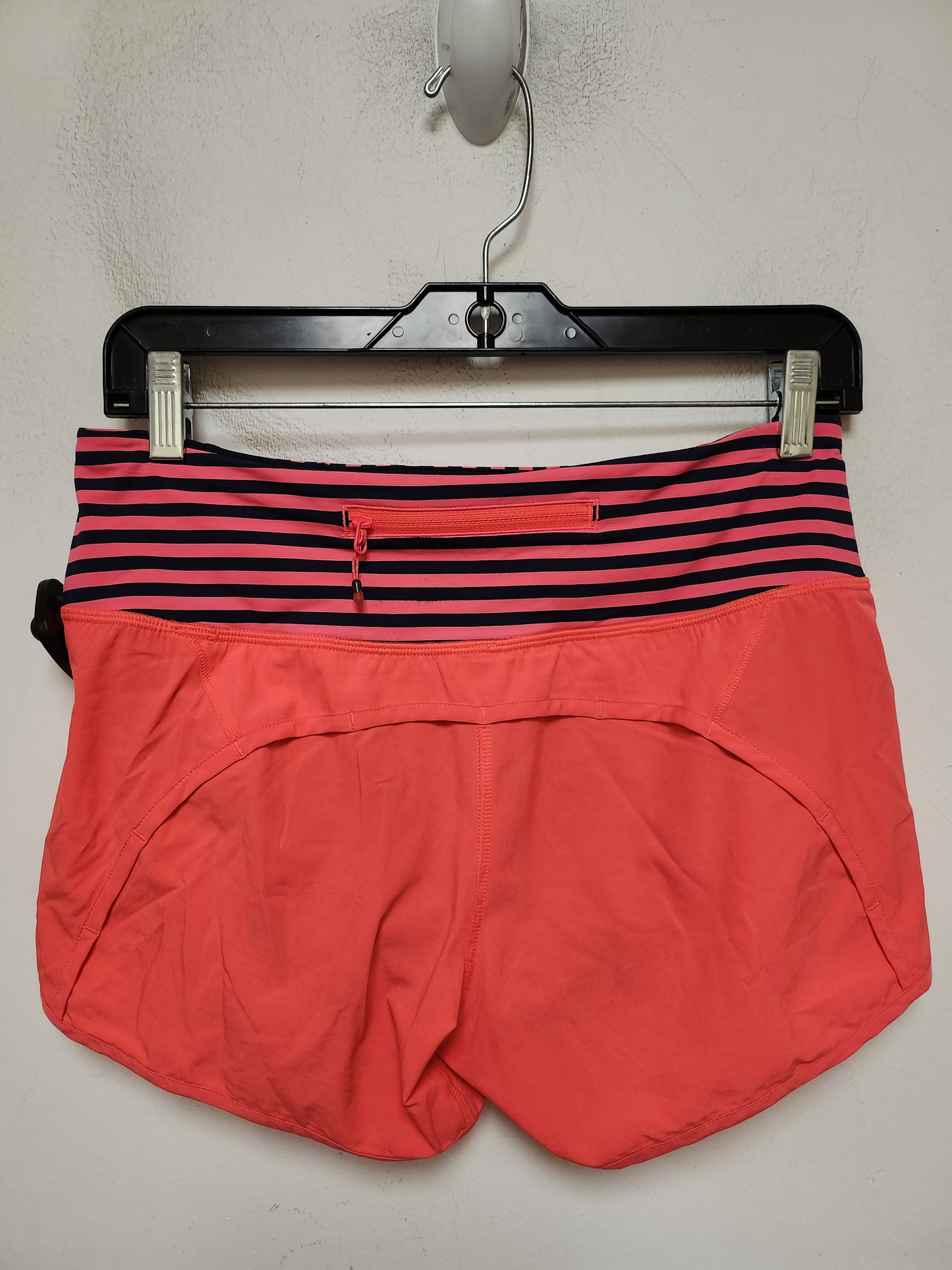 Athletic Shorts By Lululemon In Coral, Size: 4