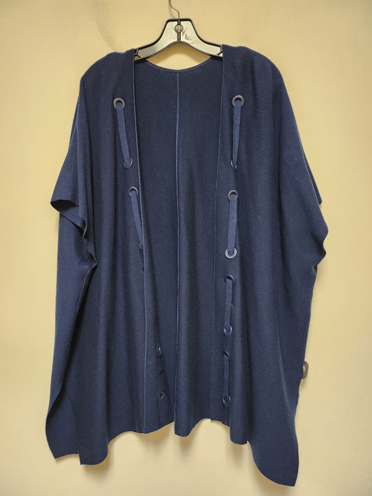 Sweater Cardigan By Clothes Mentor In Blue, Size: Osfm