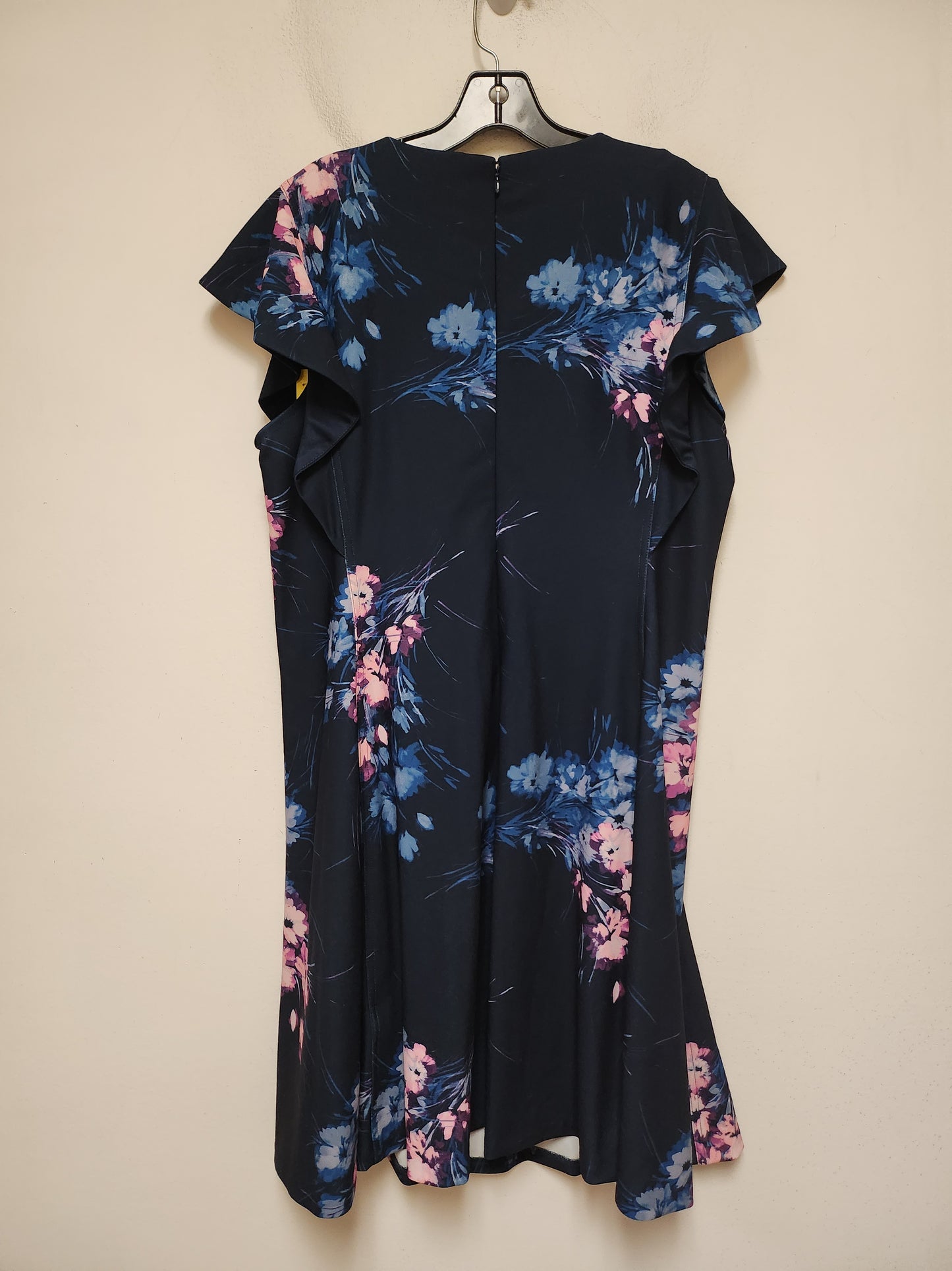 Dress Casual Midi By Dkny In Navy, Size: Xl