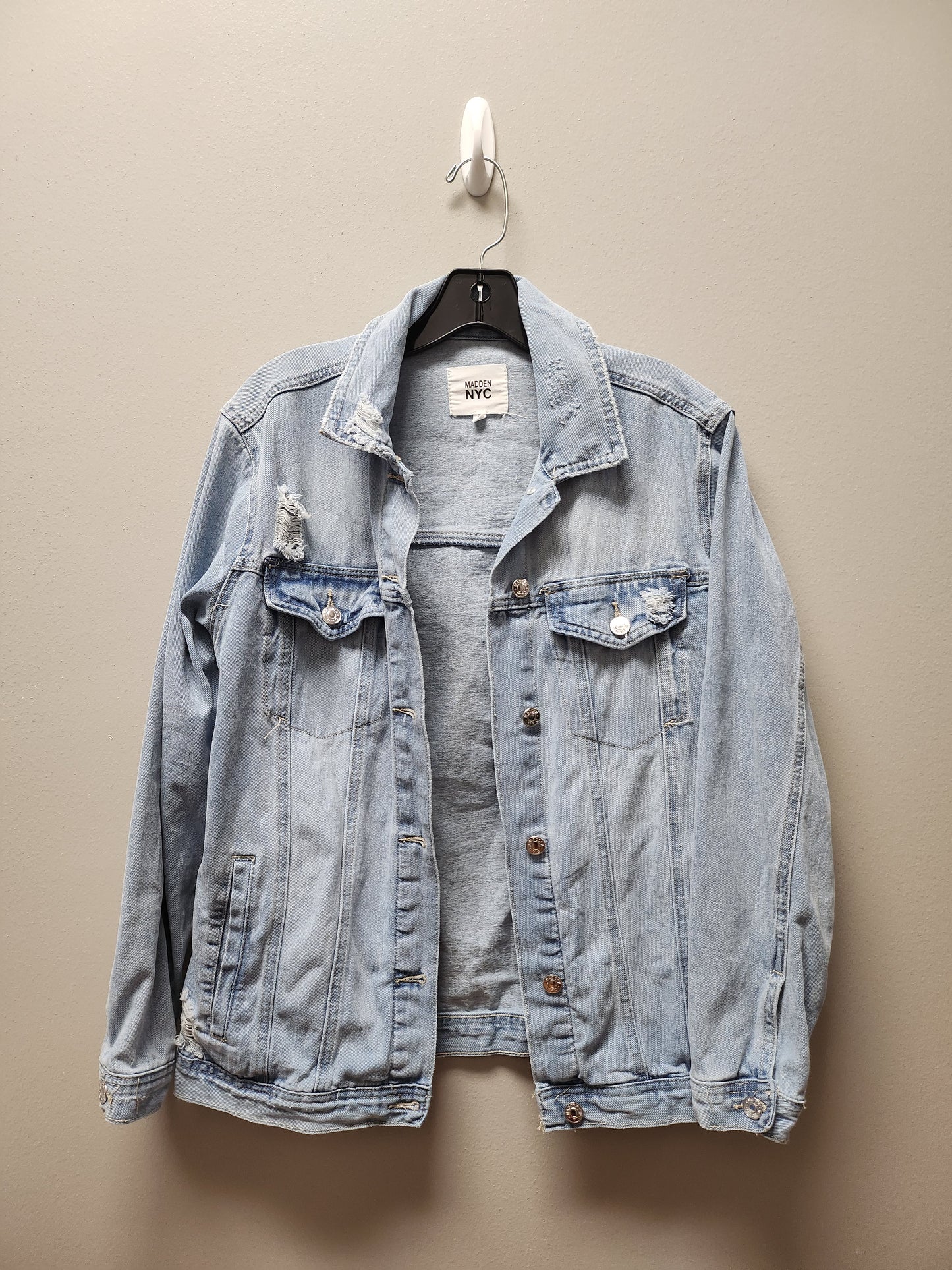 Jacket Denim By Madden Nyc In Blue Denim, Size: S