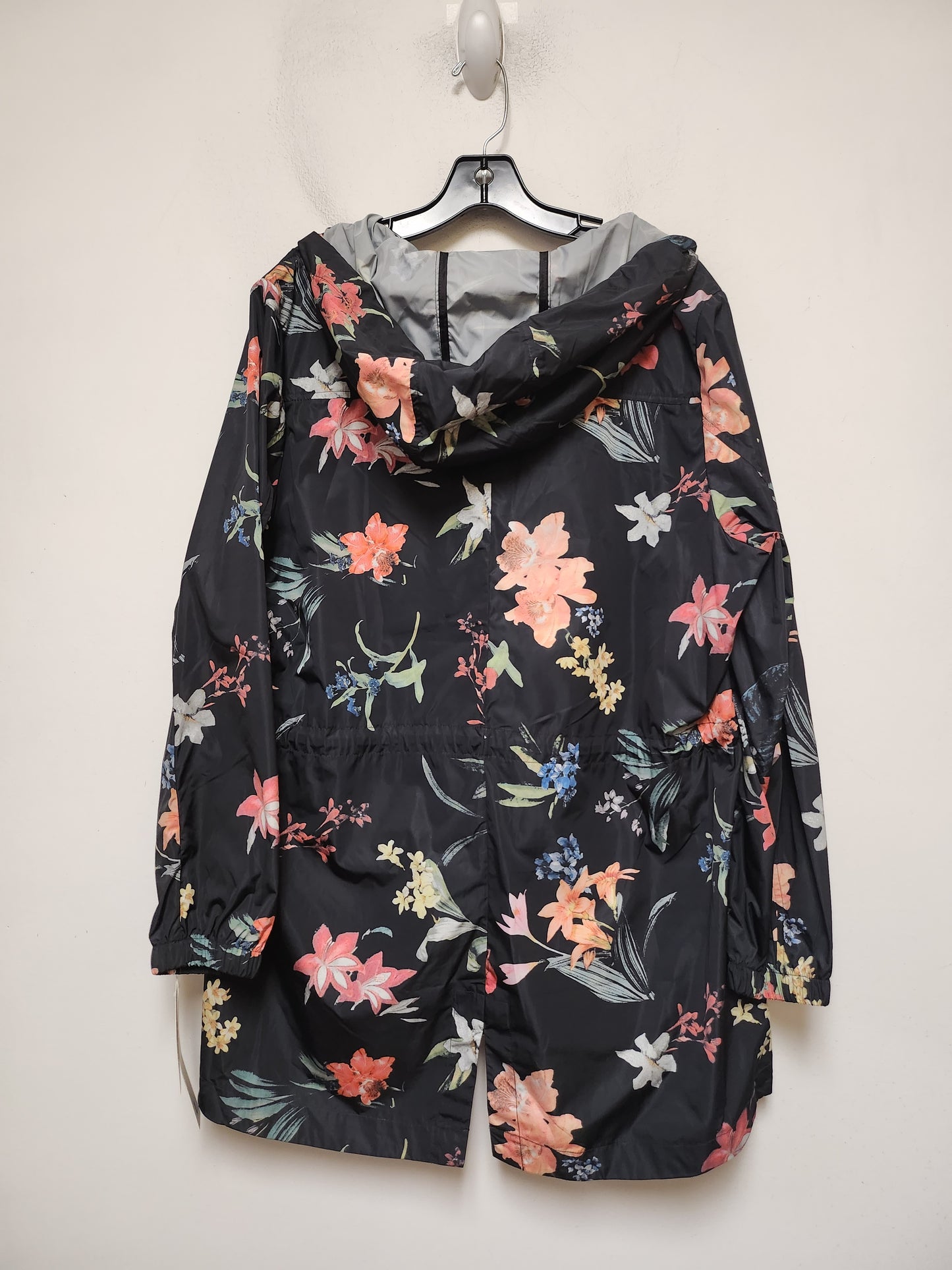 Jacket Windbreaker By Clothes Mentor In Floral Print, Size: Xl