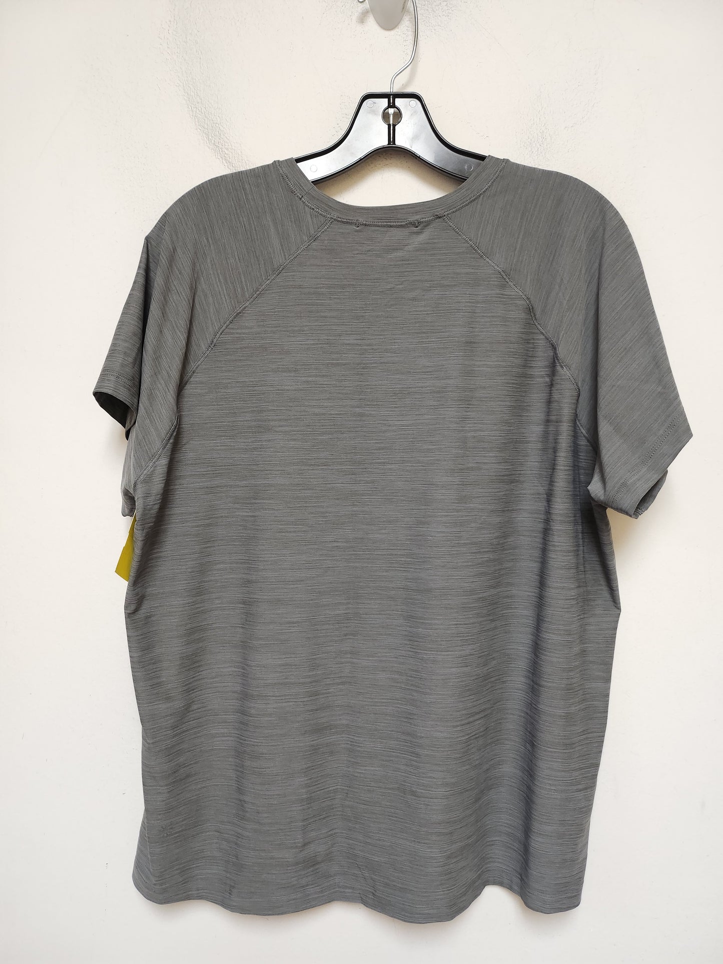 Athletic Top Short Sleeve By Athleta In Grey, Size: L