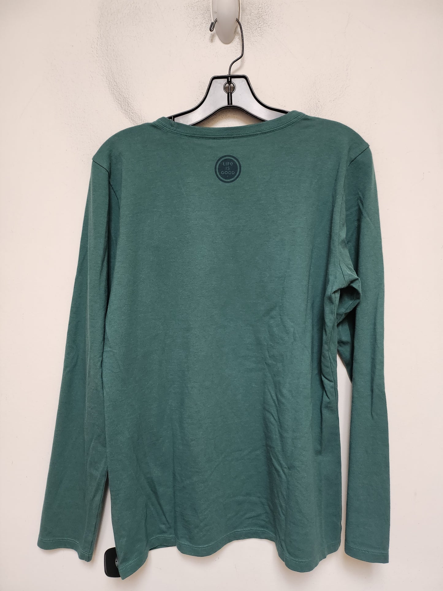 Top Long Sleeve Basic By Life Is Good In Green, Size: M