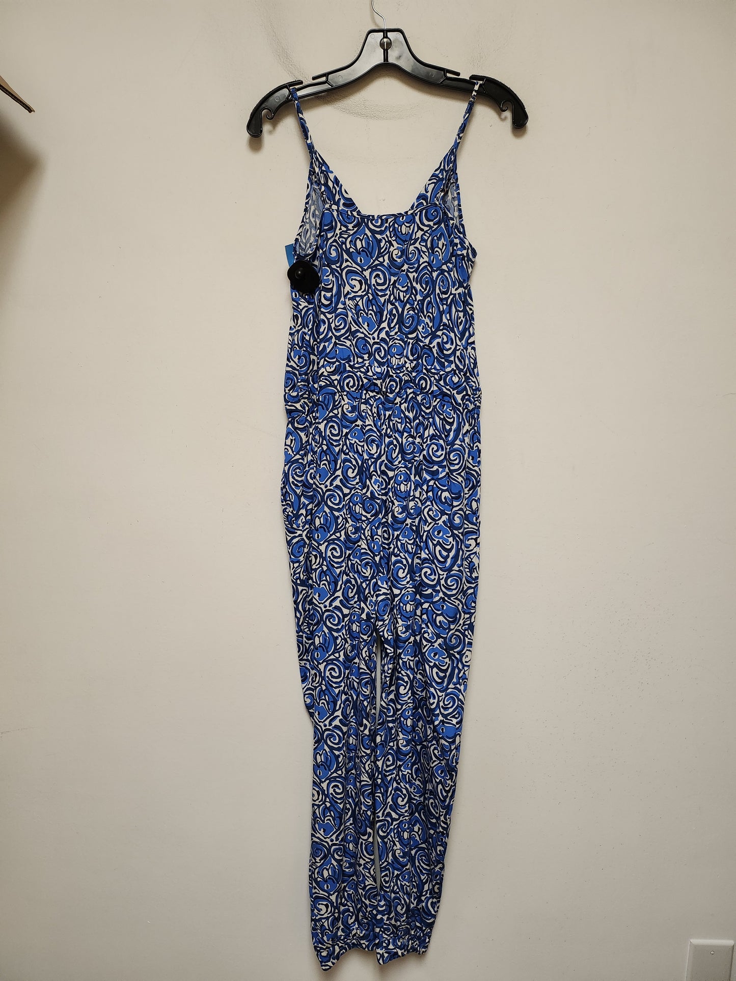 Jumpsuit Designer By Lilly Pulitzer In Blue & White, Size: M