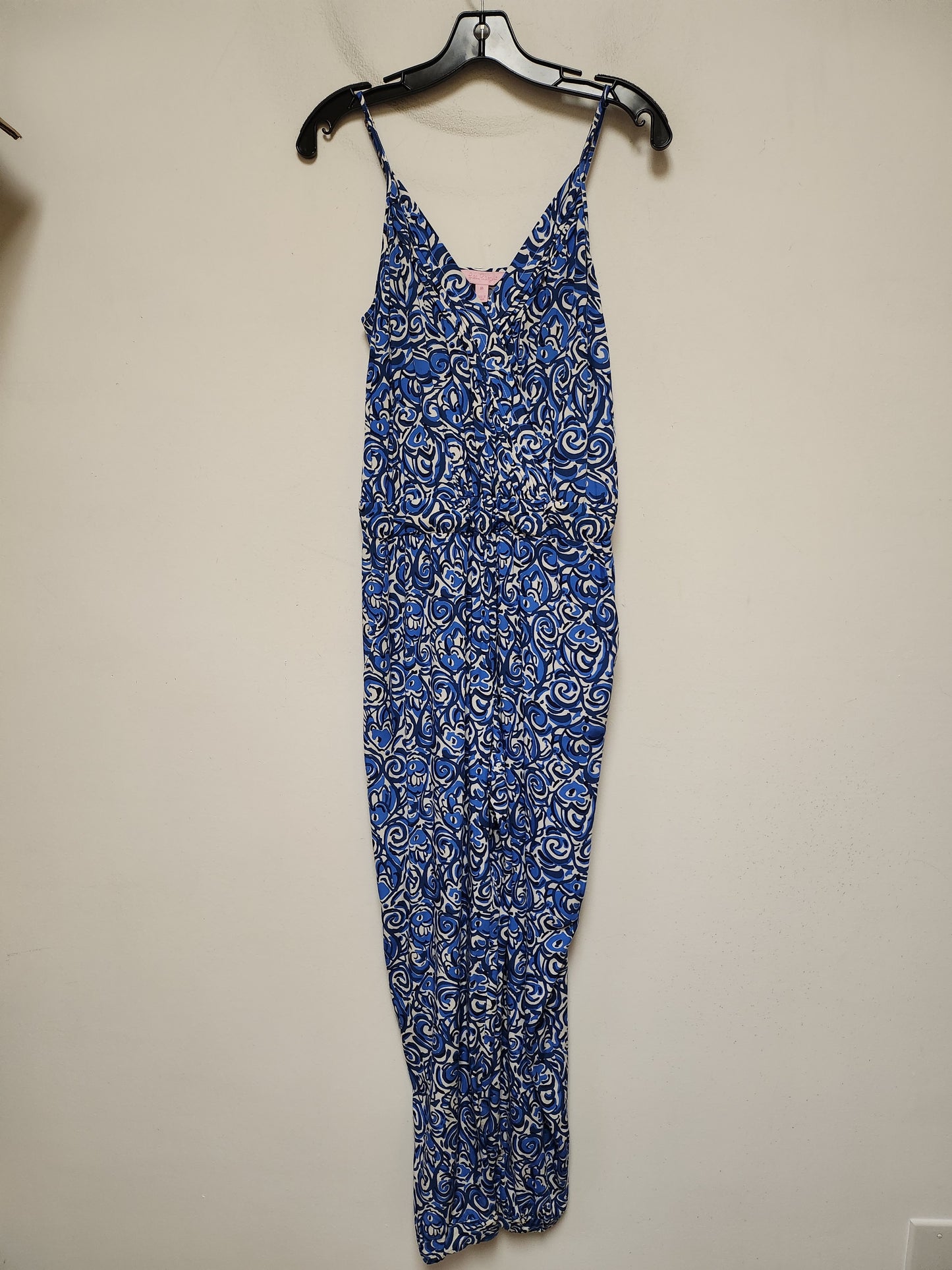 Jumpsuit Designer By Lilly Pulitzer In Blue & White, Size: M