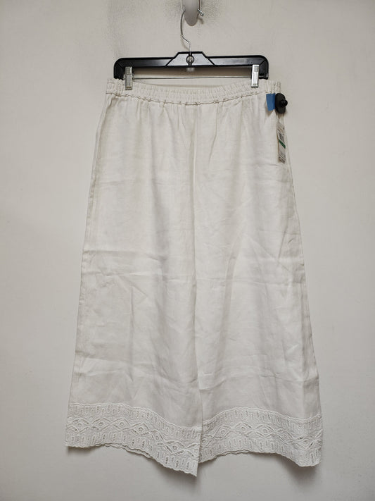 Pants Linen By Michael By Michael Kors In White, Size: 12