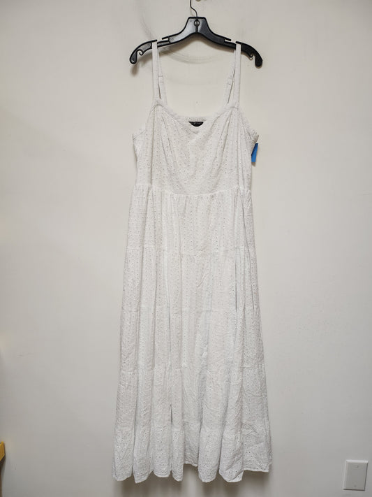 Dress Casual Maxi By Lane Bryant In White, Size: Xl