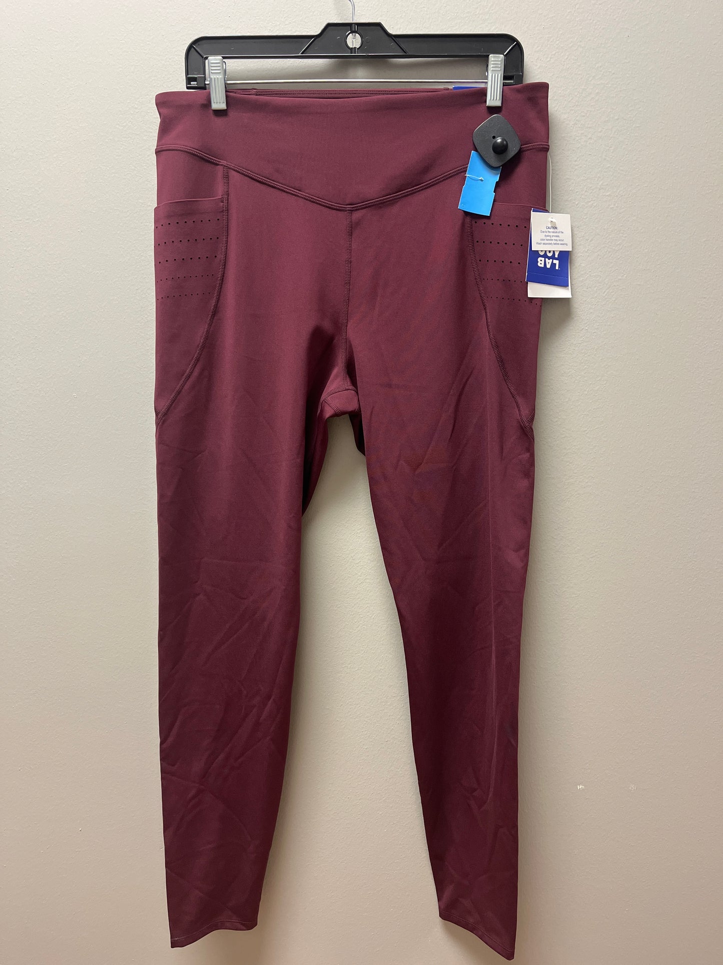 Athletic Leggings By Joy Lab In Maroon, Size: Xl