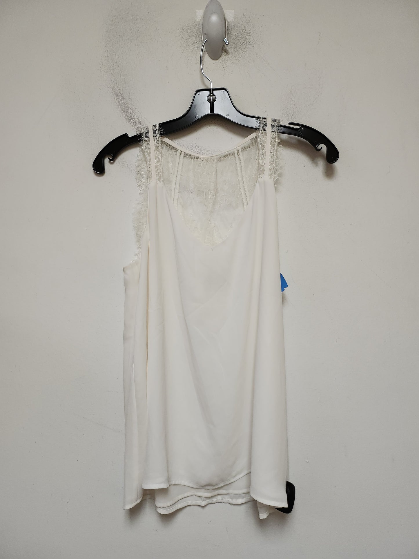 Top Sleeveless By Loft In Ivory, Size: S