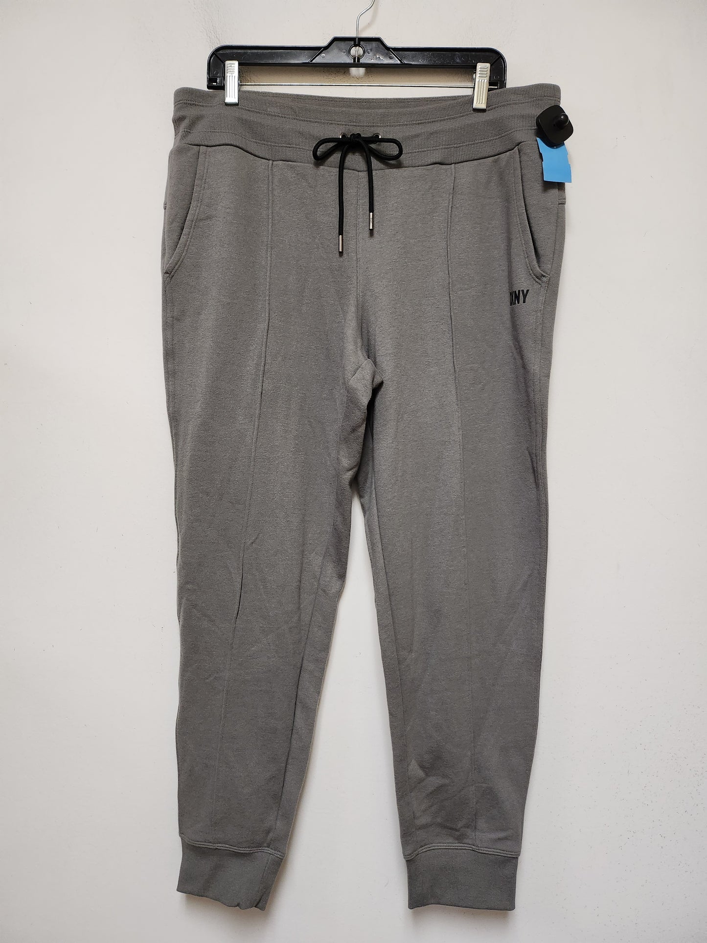 Athletic Pants By Dkny In Grey, Size: L