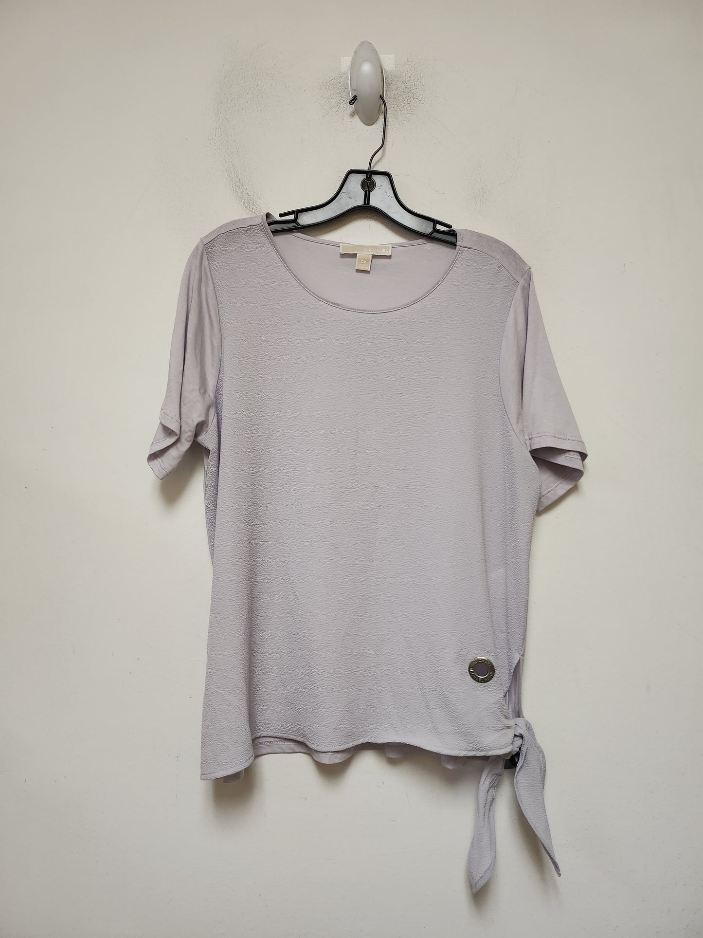 Top Short Sleeve By Michael By Michael Kors In Purple, Size: L