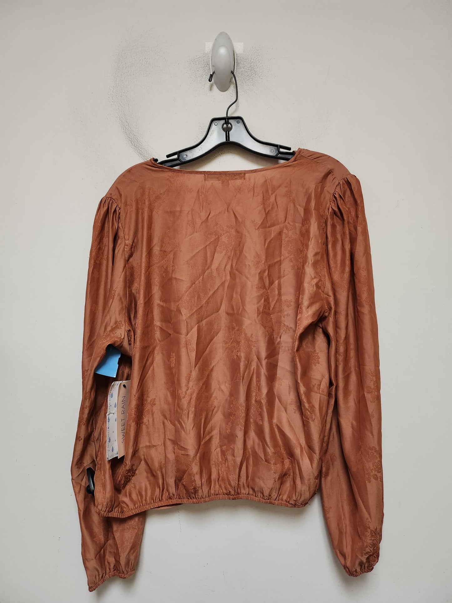 Top Long Sleeve By Sweet Rain In Orange, Size: 3x