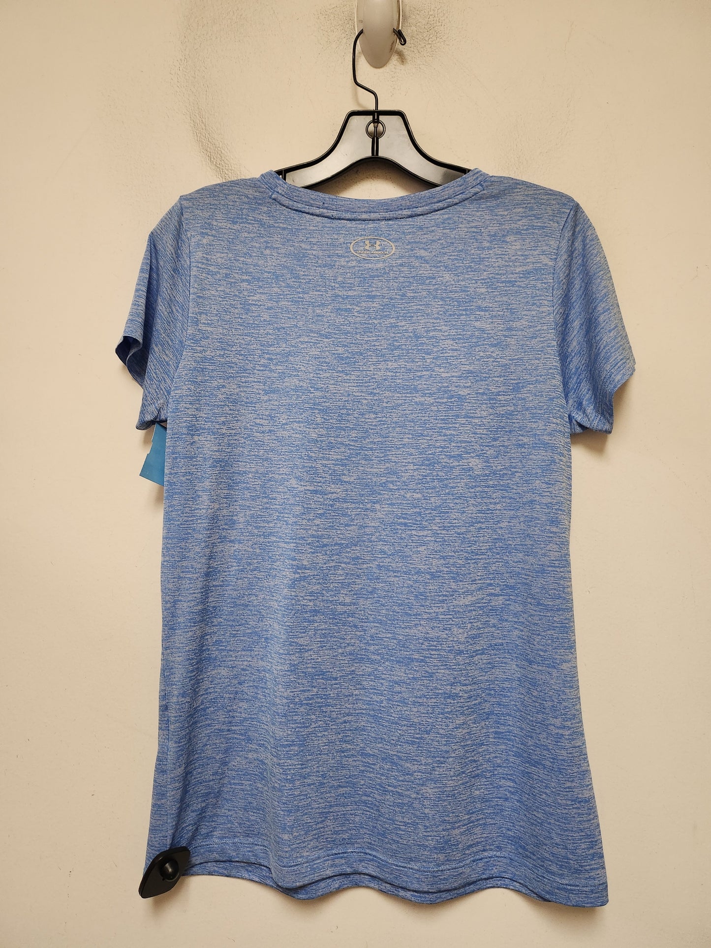 Athletic Top Short Sleeve By Under Armour In Blue, Size: S