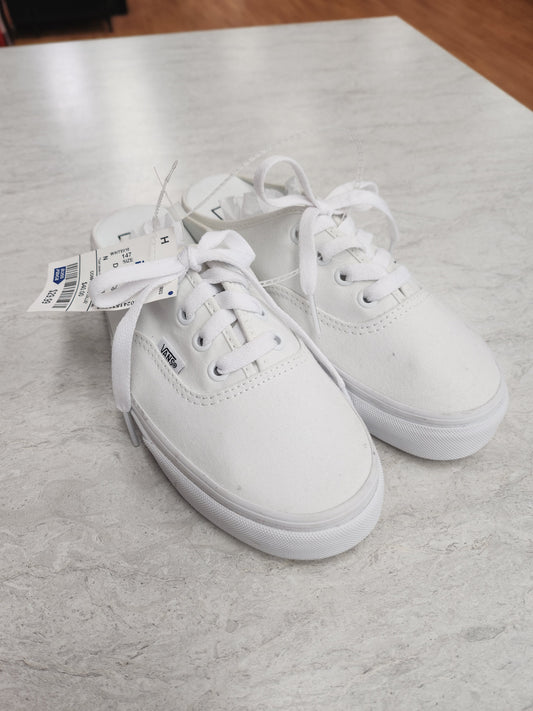 Shoes Flats By Vans In White, Size: 6.5