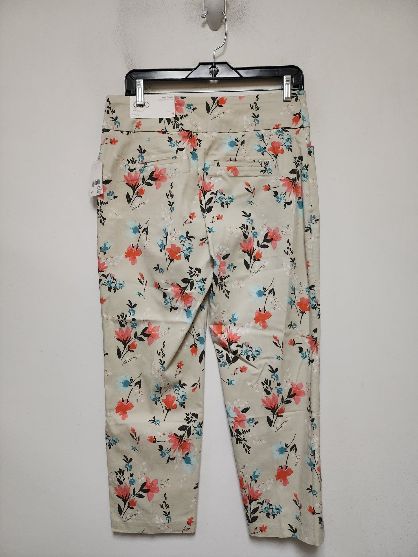 Pants Cropped By Cato In Floral Print, Size: 8