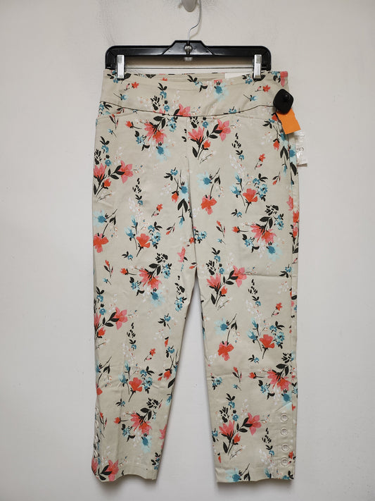 Pants Cropped By Cato In Floral Print, Size: 8