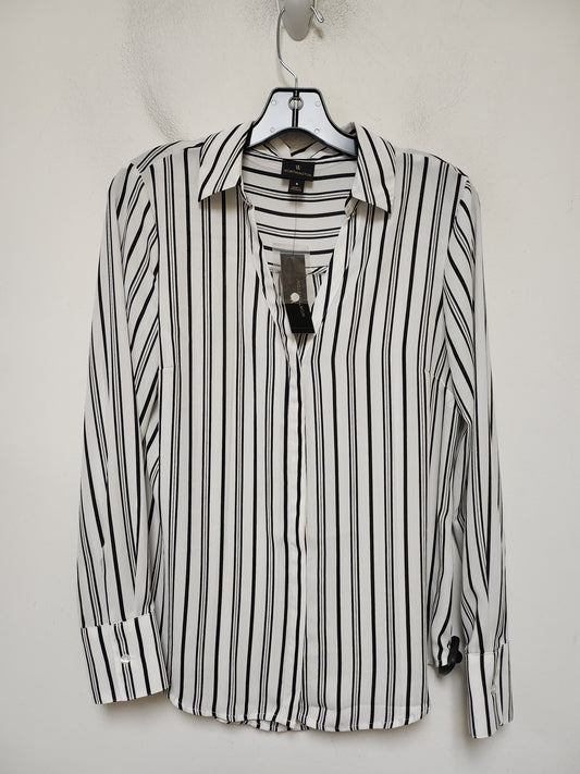 Top Long Sleeve By Worthington In Striped Pattern, Size: S