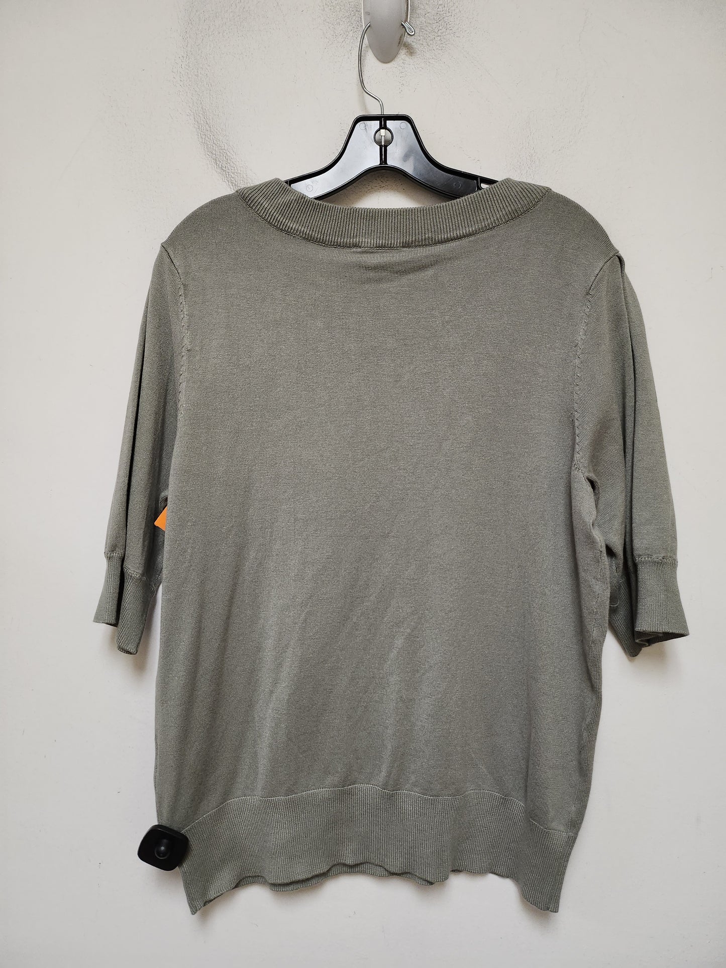 Top Short Sleeve By Dkny In Green, Size: L