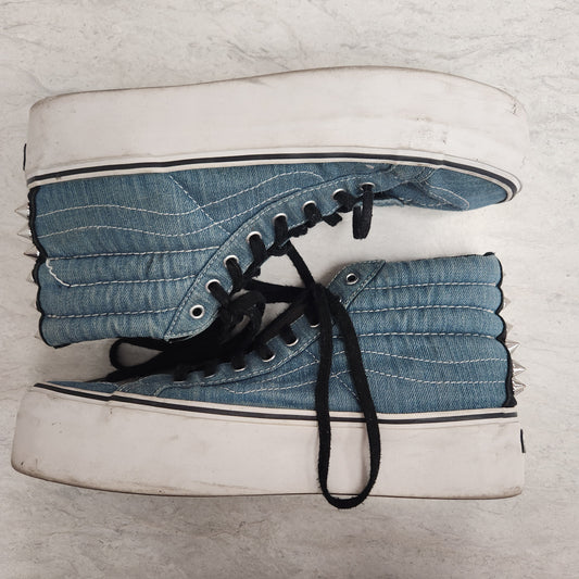 Shoes Sneakers By Vans In Blue Denim, Size: 9