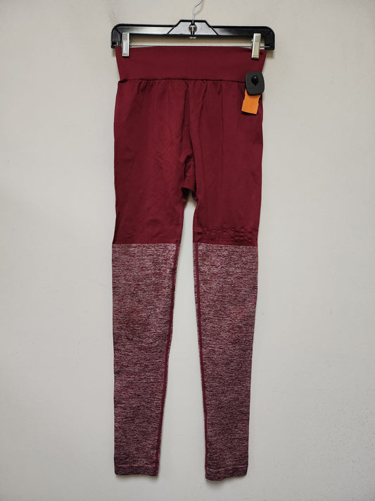 Athletic Leggings By Gym Shark In Red, Size: S
