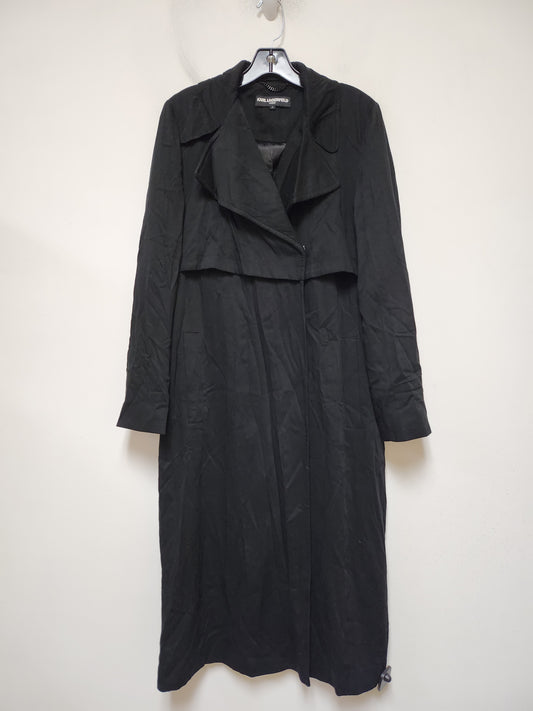 Coat Designer By Karl Lagerfeld In Black, Size: S