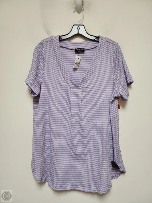 Top Short Sleeve By Lane Bryant In Purple, Size: L