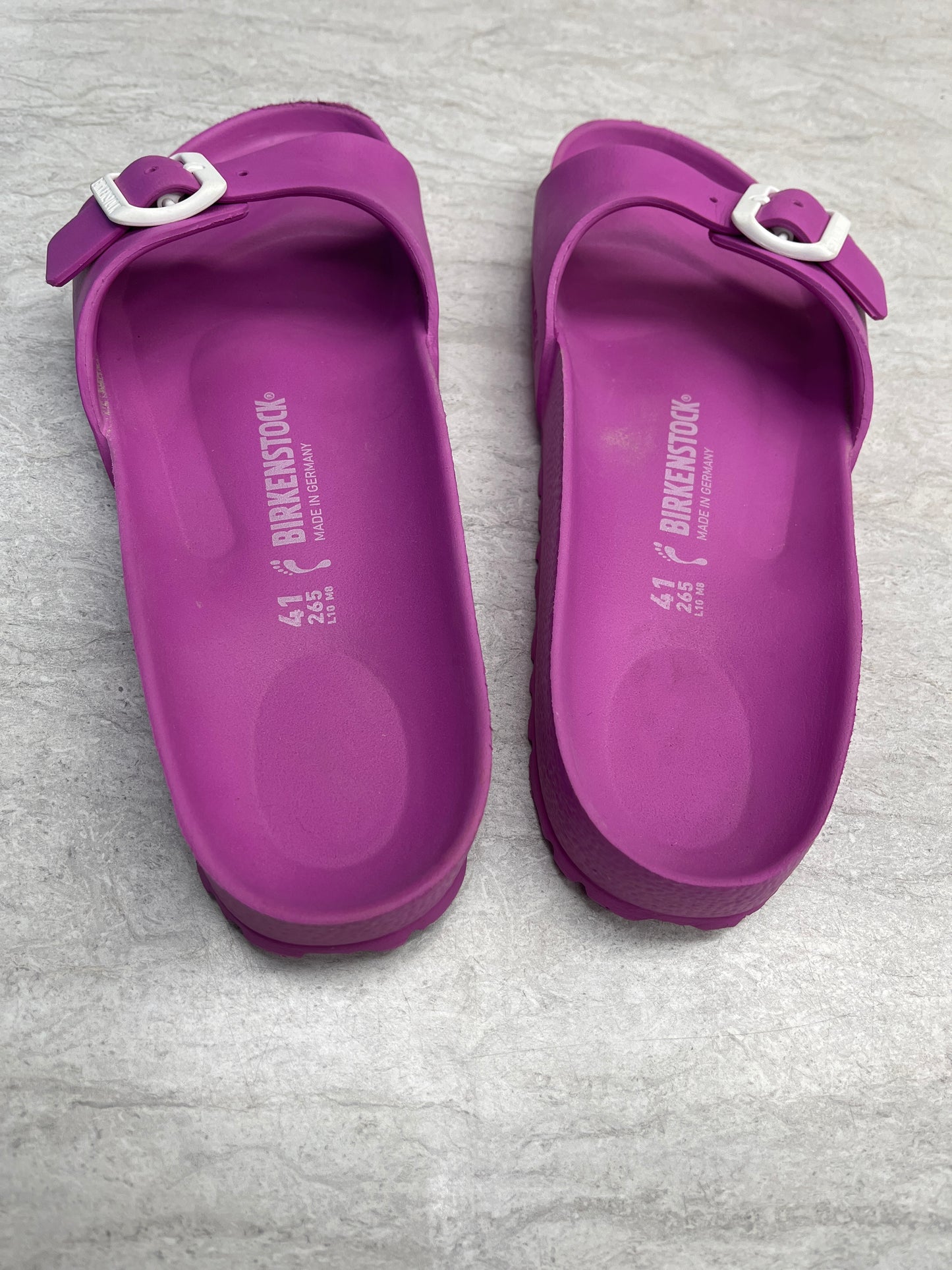 Sandals Flats By Birkenstock In Pink, Size: 10