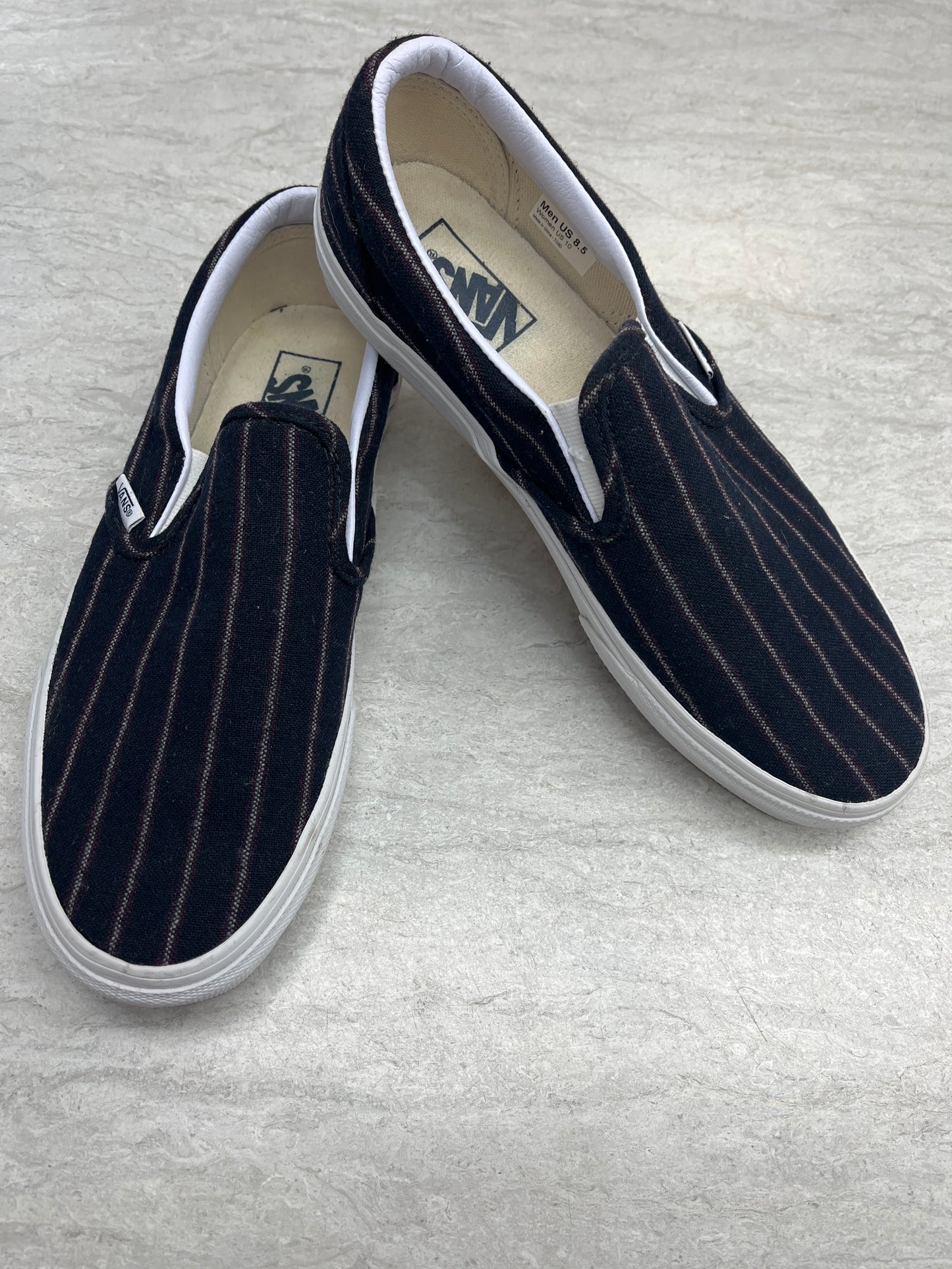 Shoes Sneakers By Vans In Striped Pattern, Size: 10