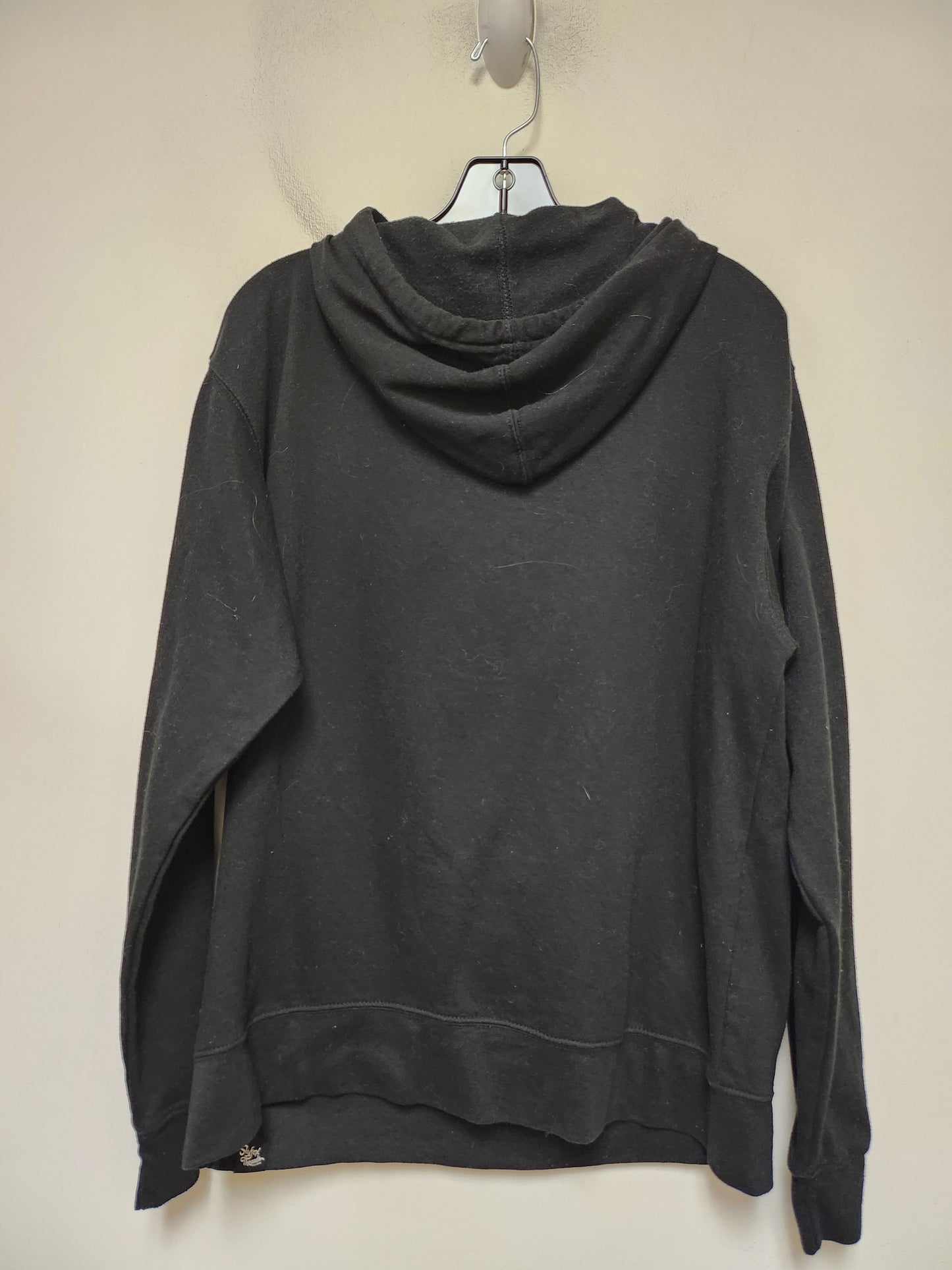 Sweatshirt Hoodie By Clothes Mentor In Black & Yellow, Size: L