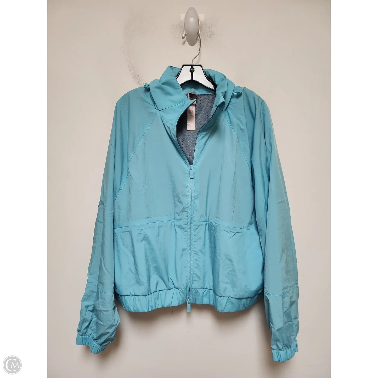 Jacket Windbreaker By Victorias Secret In Blue, Size: Xxl