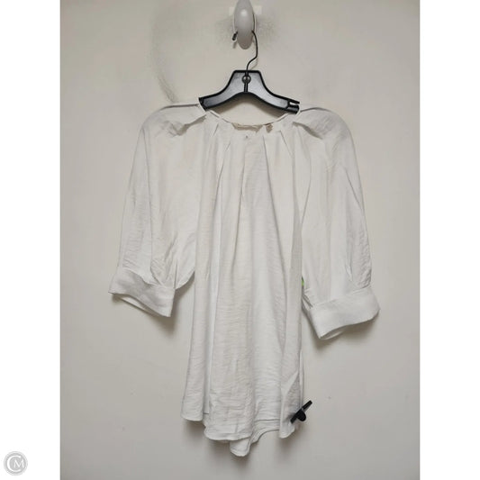 Top Short Sleeve By Soft Surroundings In White, Size: Xs