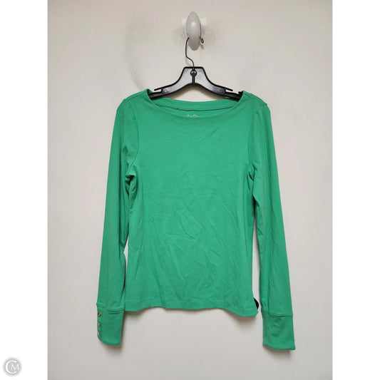 Top Long Sleeve Designer By Lilly Pulitzer In Green, Size: M