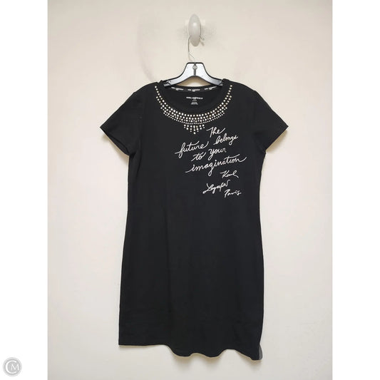 Dress Designer By Karl Lagerfeld In Black, Size: S
