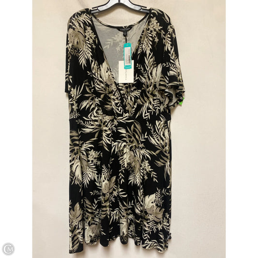 Dress Casual Short By Hawthorn In Tropical Print, Size: 2x