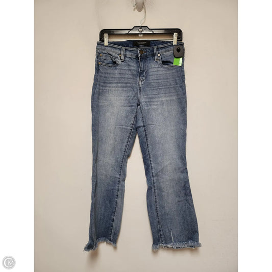 Jeans Cropped By Liverpool In Blue Denim, Size: 2