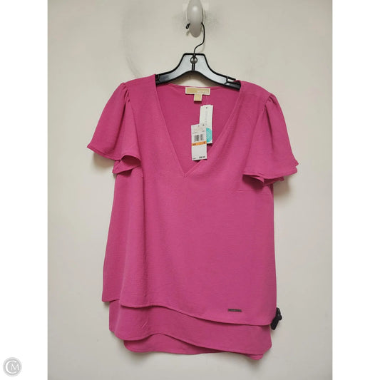 Top Short Sleeve By Michael By Michael Kors In Pink, Size: S