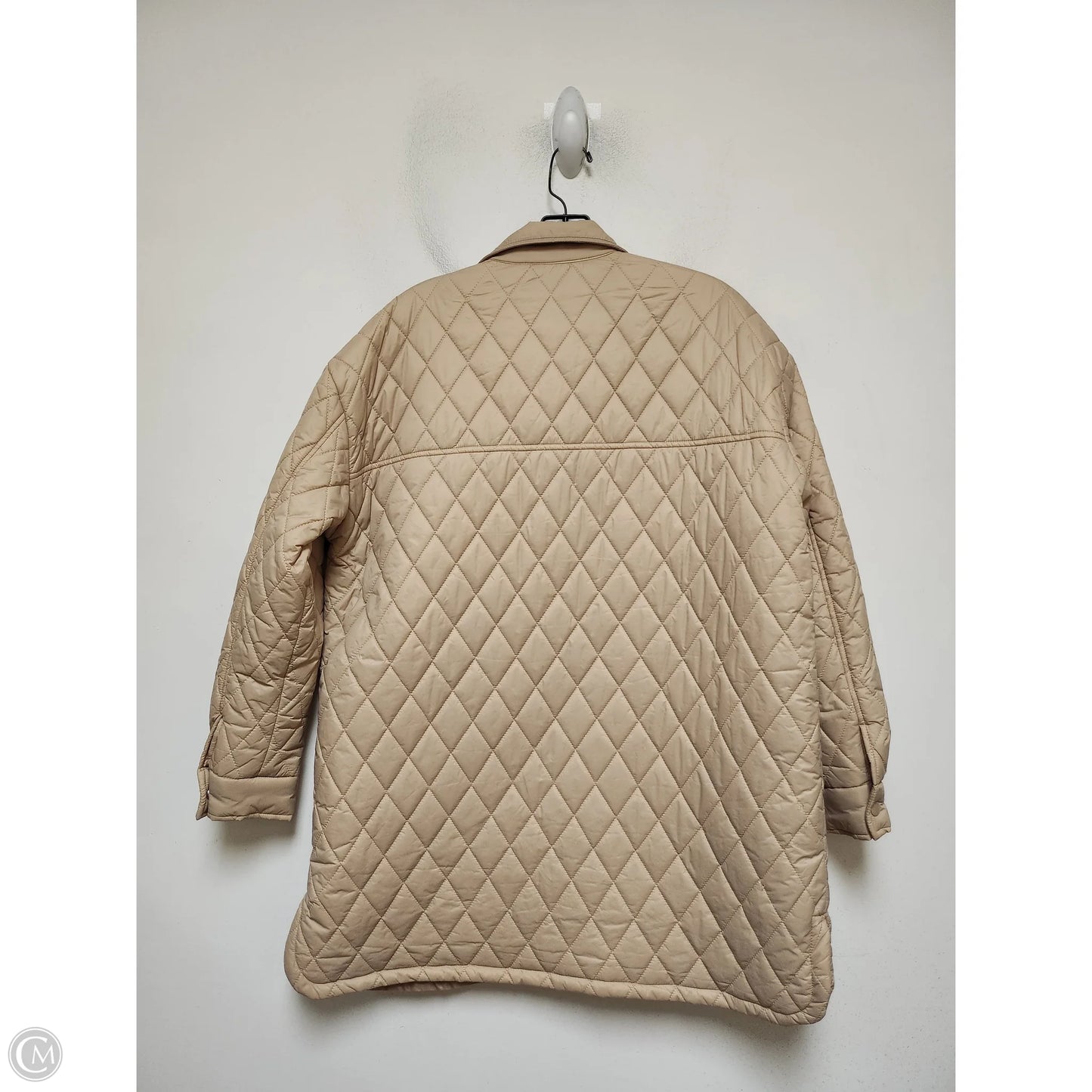 Jacket Puffer & Quilted By Forever 21 In Tan, Size: S
