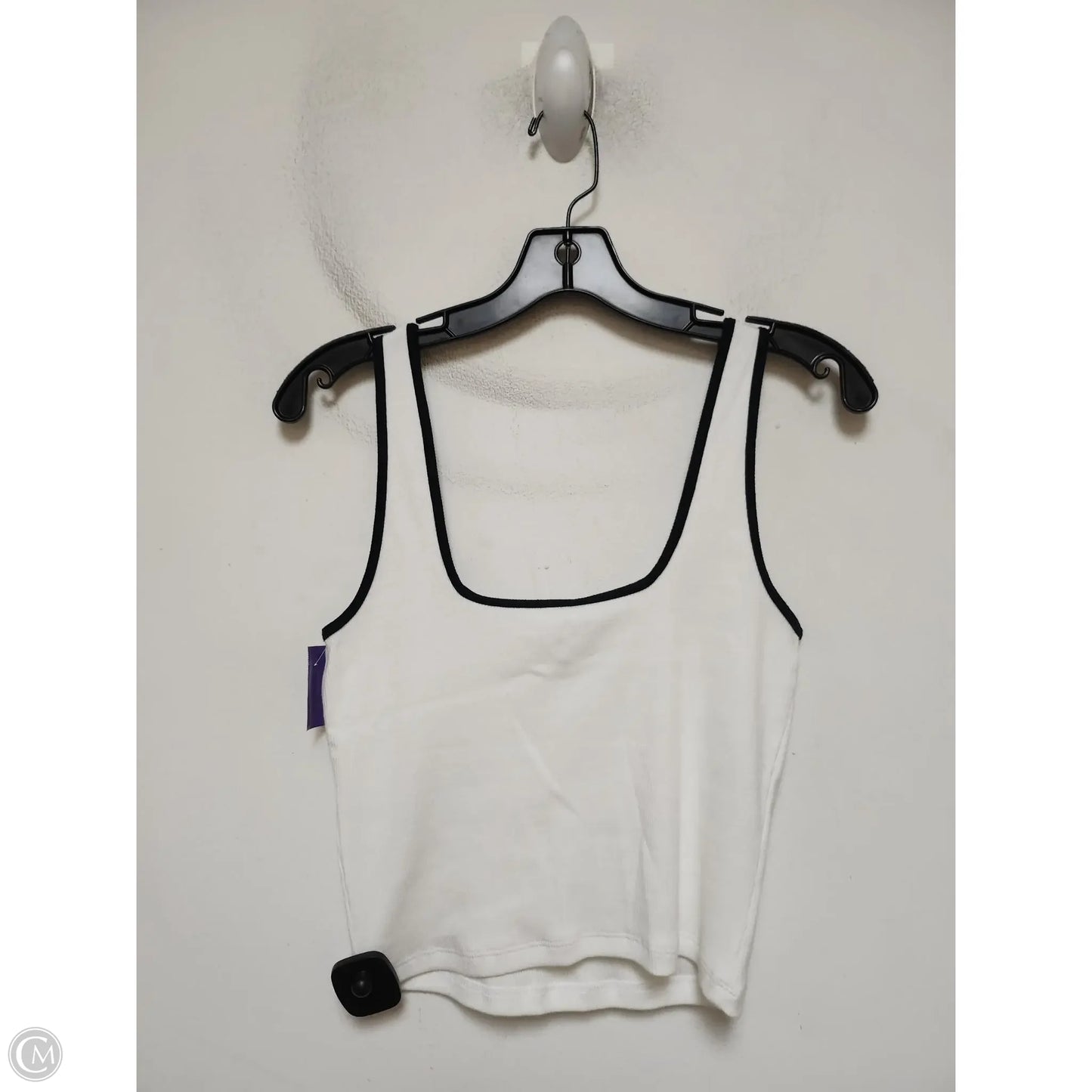 Top Sleeveless Basic By Abercrombie And Fitch In Black & White, Size: S