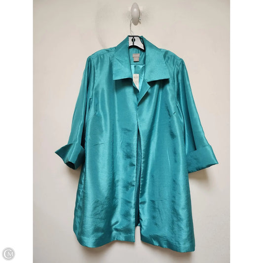 Jacket Other By Chicos In Teal, Size: Xl