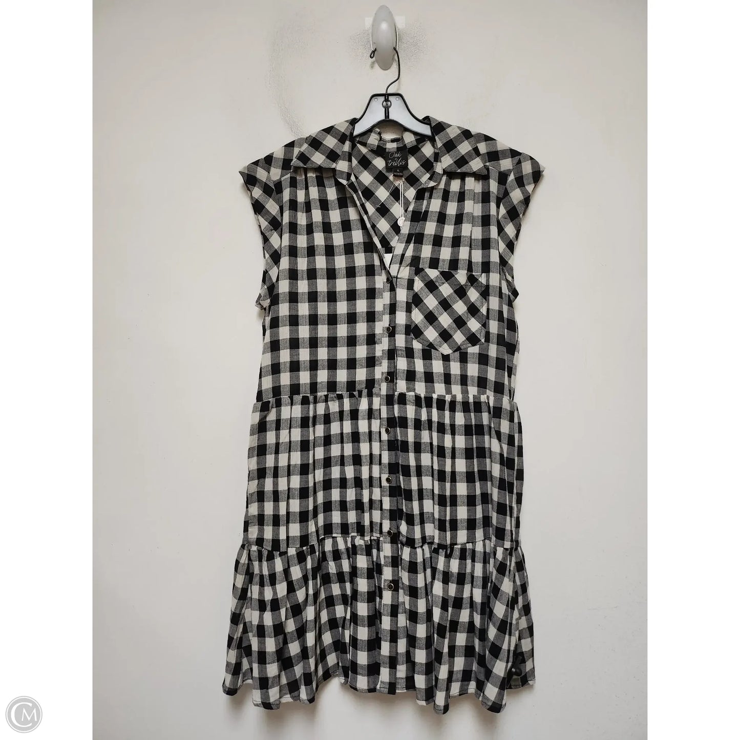 Dress Casual Midi By Clothes Mentor In Plaid Pattern, Size: Xl