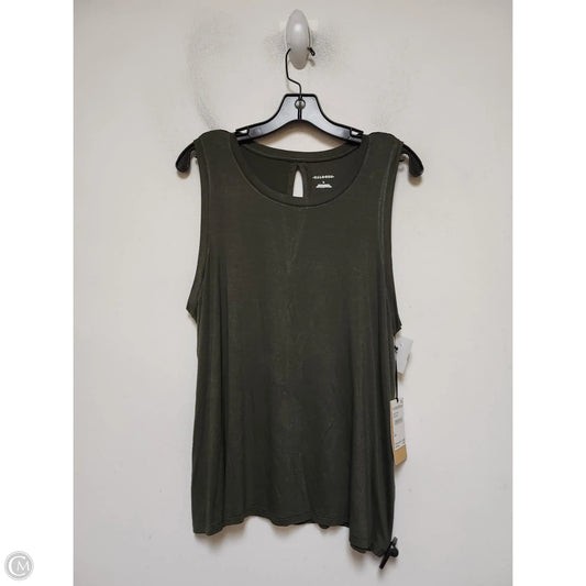 Top Sleeveless Basic By Halogen In Green, Size: L