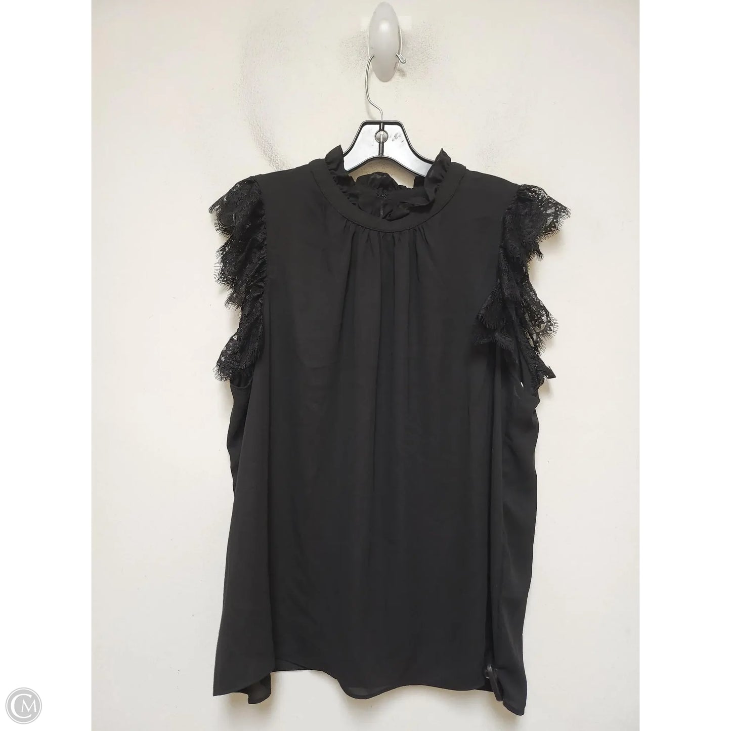 Top Short Sleeve By Catherine Malandrino In Black, Size: Xl