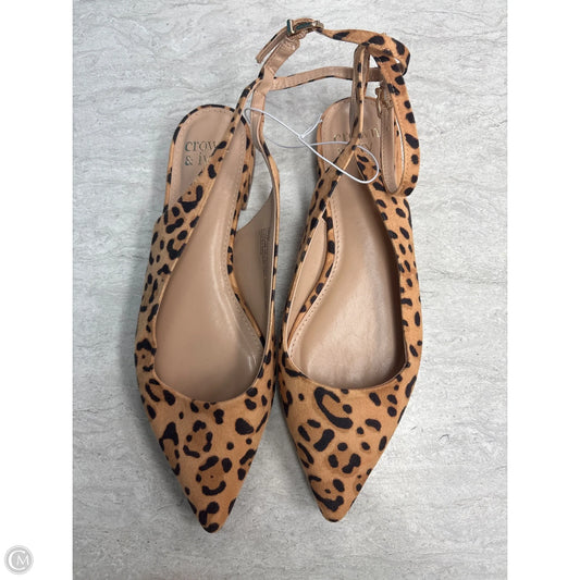 Shoes Flats By Crown And Ivy In Animal Print, Size: 7