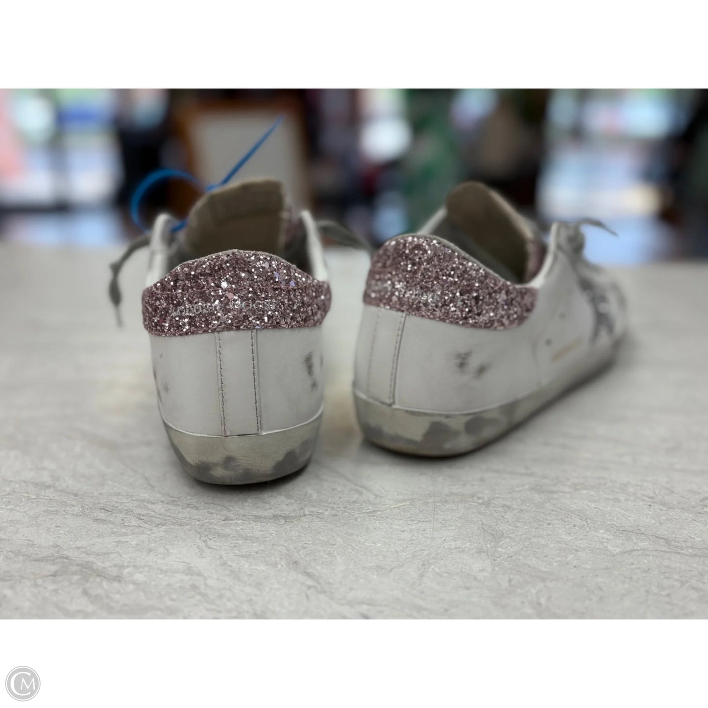 Shoes Luxury Designer By Golden Goose In Pink, Size: 9