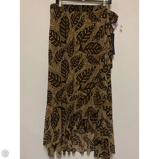 Skirt Midi By Jane And Delancey In Black & Brown, Size: 14