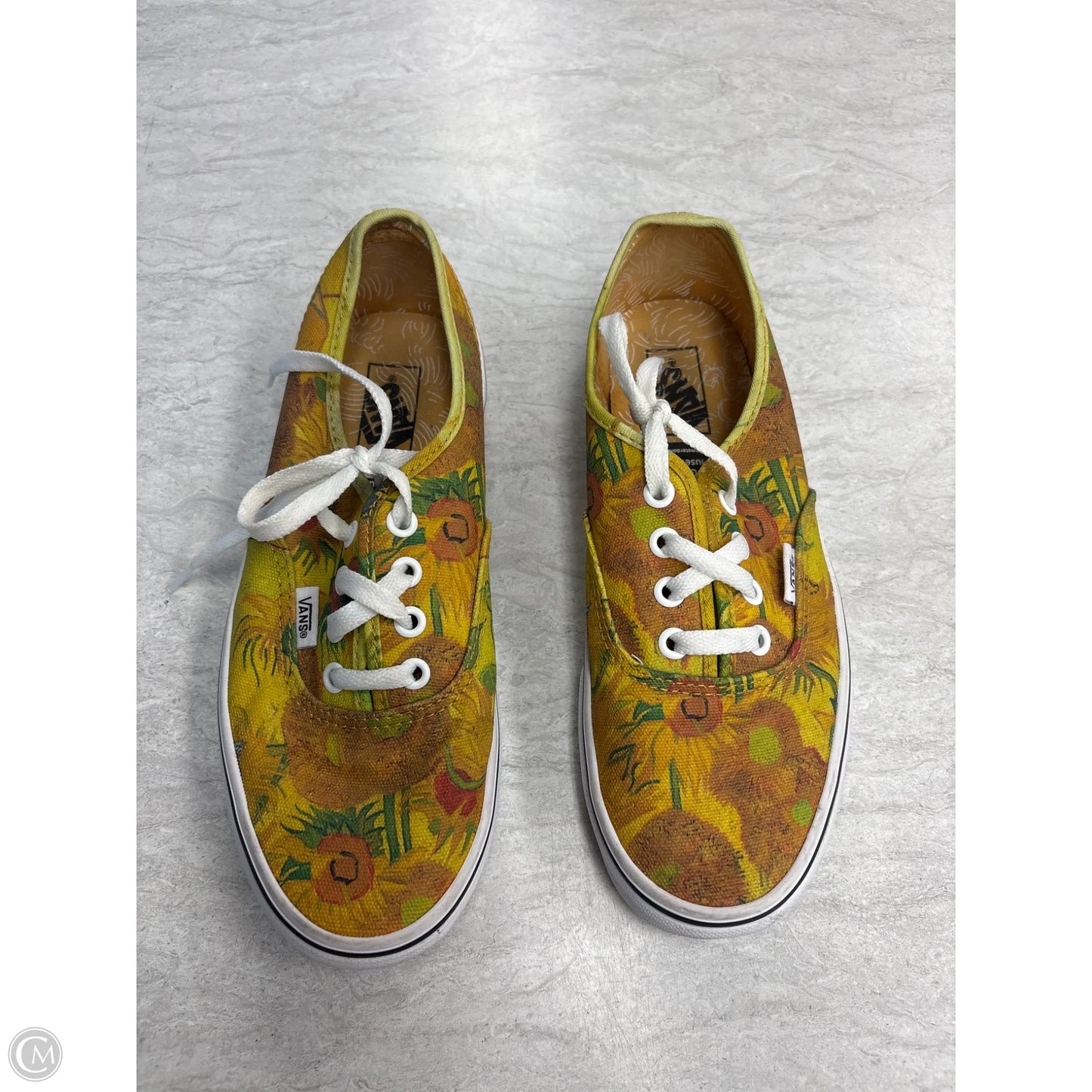 Shoes Sneakers By Vans In Yellow, Size: 7.5
