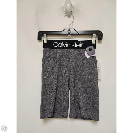 Athletic Shorts By Calvin Klein In Grey, Size: Xs