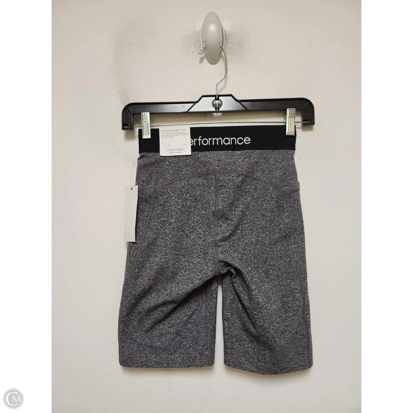 Athletic Shorts By Calvin Klein In Grey, Size: Xs